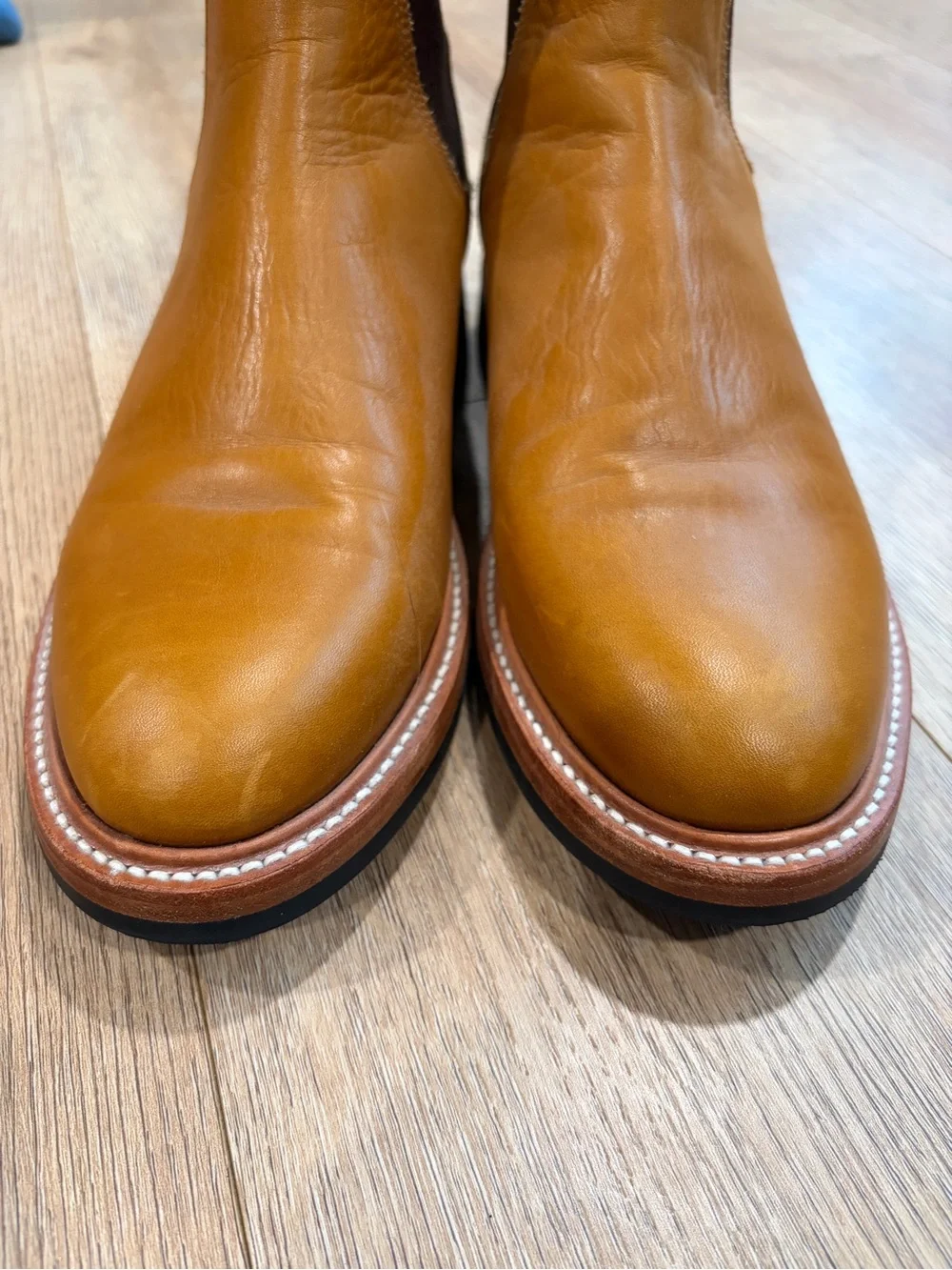 Taylor Stitch The Ranch Boot Whiskey Leather Chelsea Boots Vibram Men’s 10.5